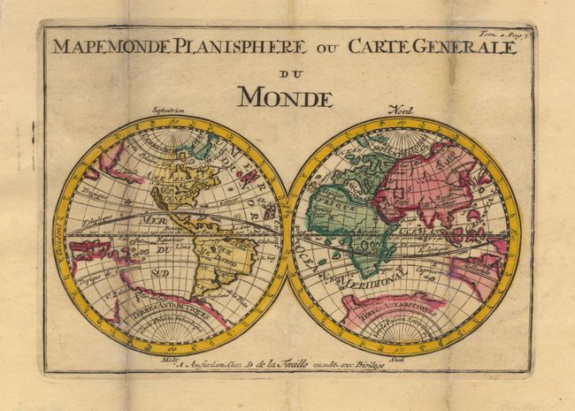 MapeMonde Planisphere ou Carte Generale du Monde [in set with] L'Europe... [and] L'Asie [and] L'Afrique... [and] L'Amerique Septentrionale [and] L'Amerique Meridionale