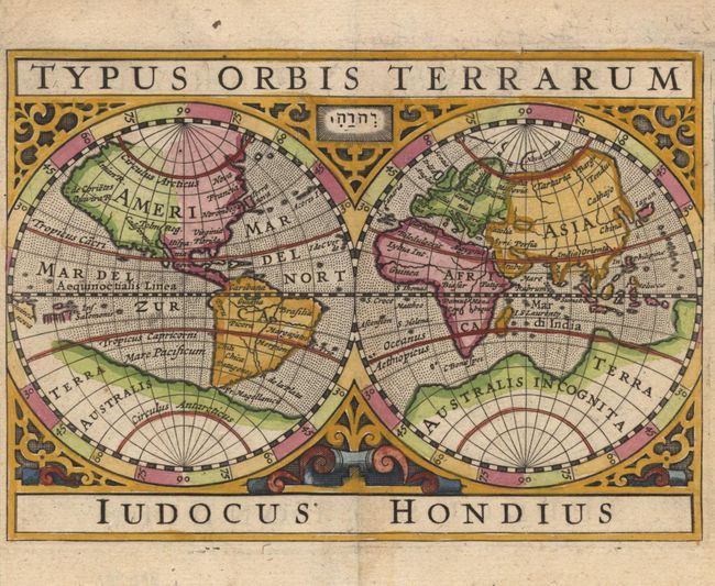 Typus Orbis Terrarum Iudocus Hondius