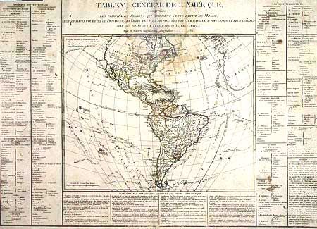Tableau General de l'Amerique, comprenant les principales Regions qui composent cette partie du Monde