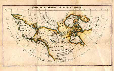 Carte de M Danville du Nord de l' Amerique