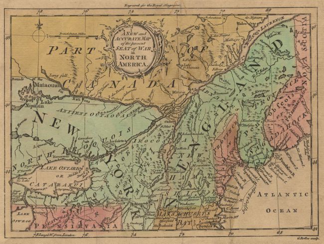 A New and Accurate Map of the present Seat of War in North America