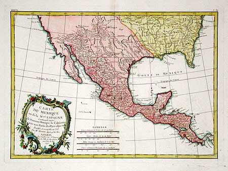 Carte du Mexique ou de la Nlle. Espagne