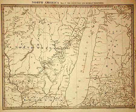 North America Sheet V The Northwest and Michigan Territories