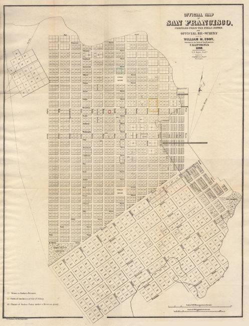 Official Map of San Francisco, Compiled From the Field Notes of the Official Re-Survey made by William M. Eddy