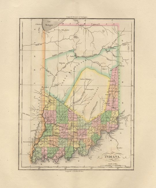 Carte Geographique, Statistique et Historique de l'Indiana