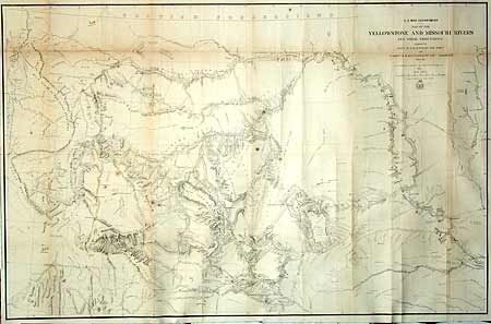 Map of the Yellowstone and Missouri River and their tributaries explored by Capt. .W. F. Raynolds Top.l Eng.rs and 1st Lieut. H. E. Maynadier …  1859-60.