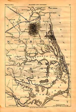 Map of the North Carolina Coast