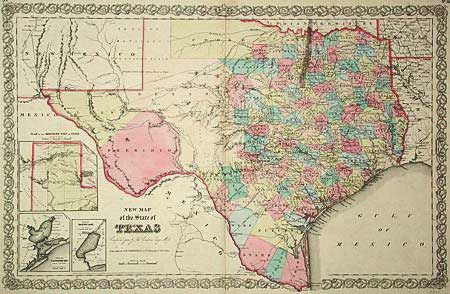 New Map of the State of Texas