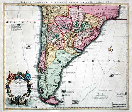 Carte du Paraguay, du Chili, du Detroit de Magellan &c