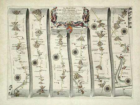 The Road from Exeter to Barnstable & Thence to Ilsarcomb co: Devon