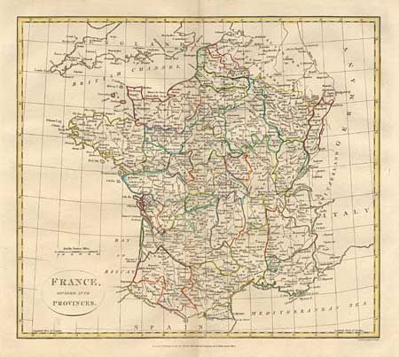 France, divided into Provinces