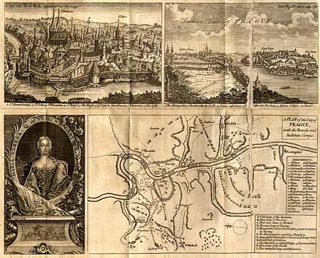 A Plan of the City of Prague, with the French and Austrian Camps