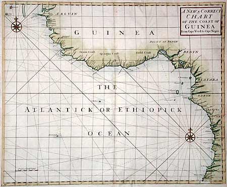 A New & Correct Chart of the Coast of Guinea From Cape Verd to Cape Negro