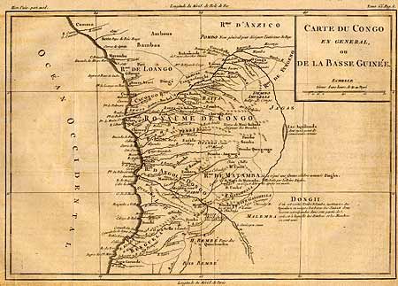 Carte du Congo en General, ou de la Basse Guinee