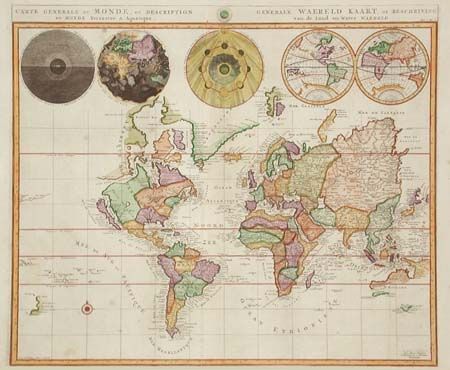 Carte Generale du Monde, ou Description du Monde Terrestre & Aquatique