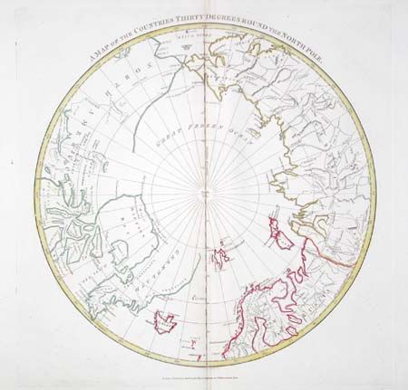 A Map of the Countries Thirty Degrees Round the North Pole