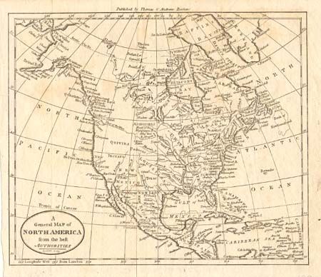 A General Map of North America from the best Authorities