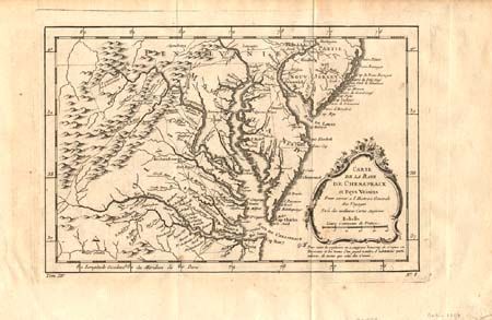 Carte de la Baye de Chesapeack