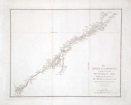 The River St. Lawrence, accurately drawn from D'Anville's Map