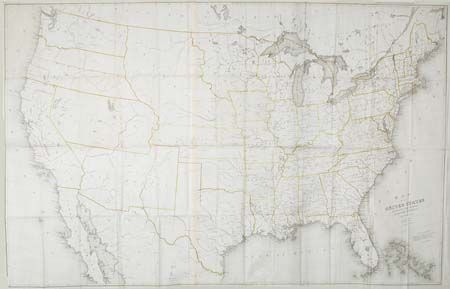 Map of the United States Exhibiting the Several Collection Districts