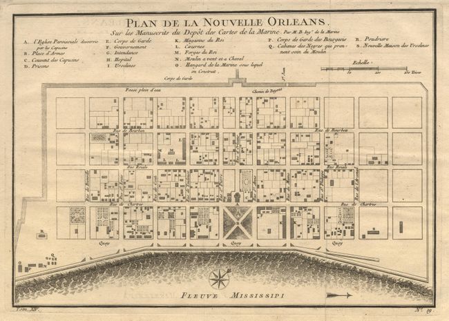 Plan de la Nouvelle Orleans Sur les Manuscrits du Depot des Cartes de la Marine