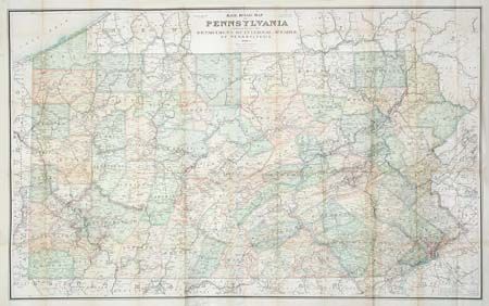 Rail Road Map of Pennsylvania