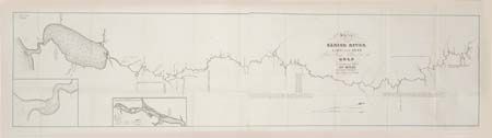 Sketch of the Sabine River, Lake and Pass from Camp Sabine to the Gulf