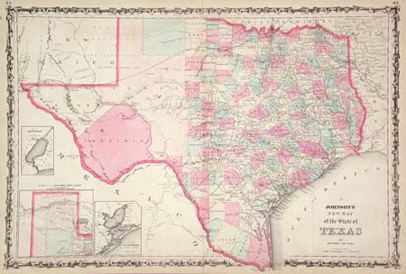 Johnson's New Map of the State of Texas