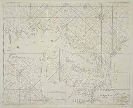 An Exact Draught of the Gulf of Darien & the Coast to Porto Bello with Panama In the South Sea & the Scotch Settlement in Calledonia