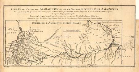 Carte du Cours du Maragnon ou de la Grande Riviere des Amazones