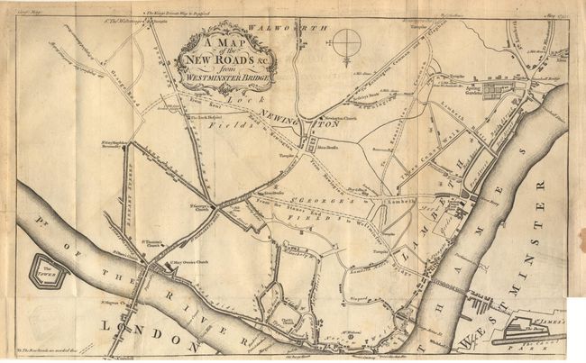 A Map of the New Roads &c from Westminster Bridge