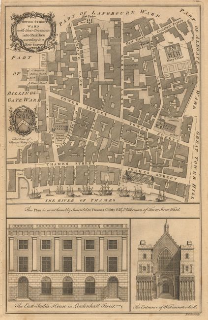 Tower Street Ward with their Divisions into Parishes according to a New Survey