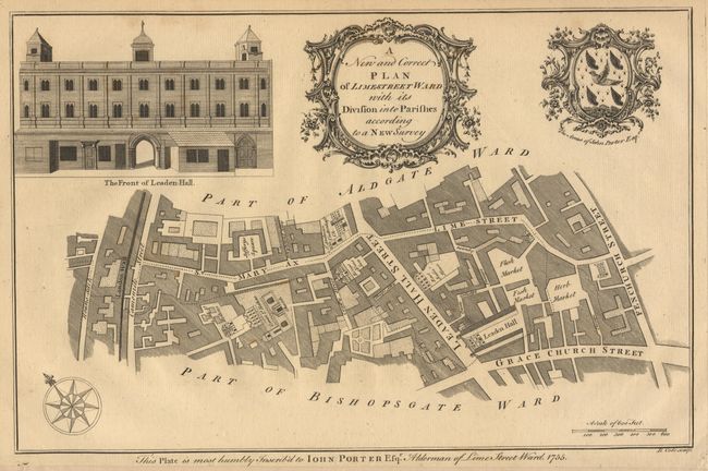 A New and Correct Plan of Limestreet Ward with its division into Parishes according to a New Survey