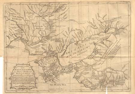 A New & Accurate Map of the Krim Tartary, the Sea of Azof, and Parts of the Rivers Dneper, Bog and Kuban