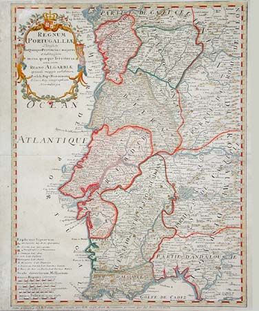 Regnum Portugalliae Divisum In Quinque Provincias majoresRegno Algarbiae