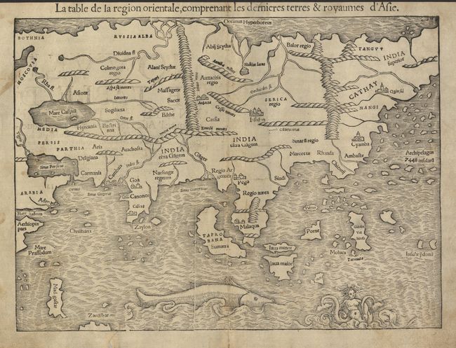 La table de la region orientale, comprenant les dernieres terres & royaumes d'Asie