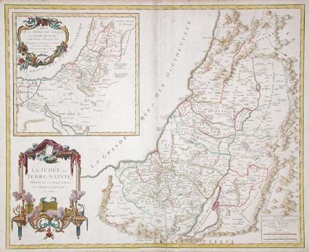 La Judee ou Terre Sainte, divisee en ses douze Tribus