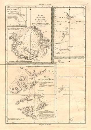 Plan de la Baye d'Awatska [on sheet with] Plan du Typa ou de Macao [and] Partie du Japon ou Nipon