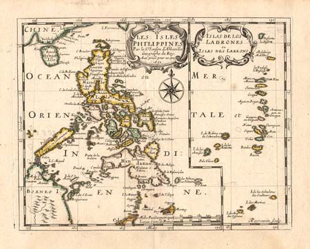 Les Isles Philippines  [on sheet with] Islas de los Ladrones ou Isle des Larrons