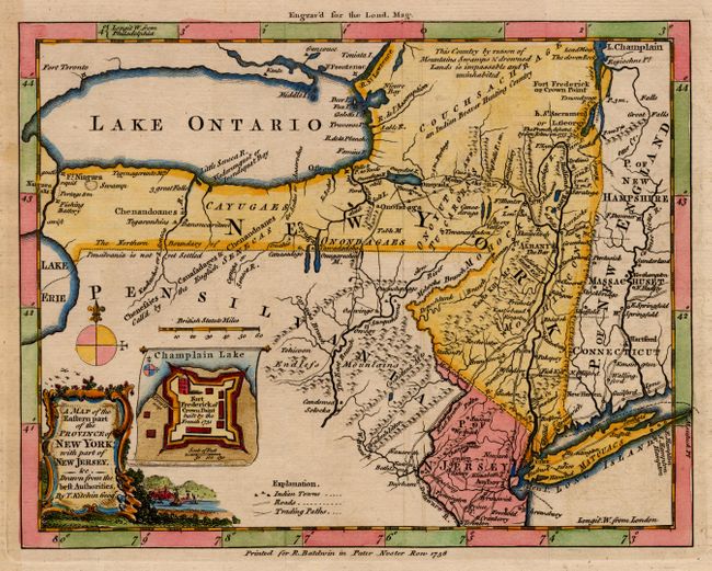 A Map of the Eastern Part of the Province of New York with Part of New Jersey &c.