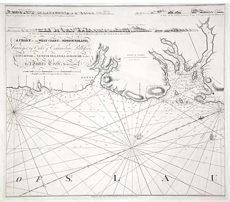 A Chart of the West Coast of Newfoundland, Surveyed by Order of Commodore Pallisser, Governor of Newfoundland, Labradore &c.&c.