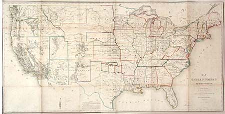 Map of the United States and Territories Showing the extent of Public Surveys and other details constructed from the Plats and official sources of the General Land Office