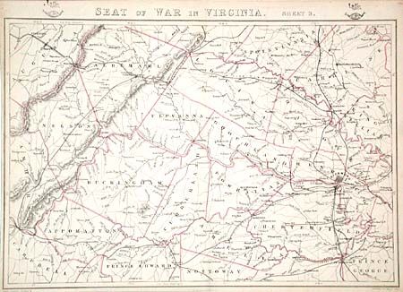 Seat of War In Virginia And Maryland [with] Seat of War In Virginia, &c. (Sheet 2) [ and] Seat of War In Virginia (Sheet 3).