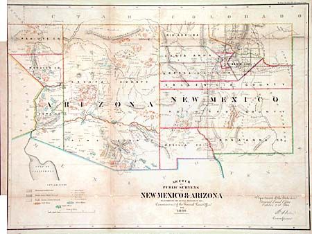 Sketch of Public Surveys in New Mexico & Arizona