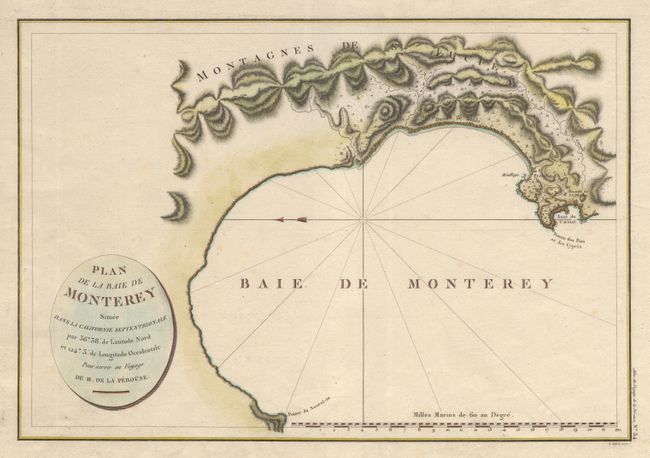 Plan de la Baie de Monterey Situee dans la Calfornie Septentrionale