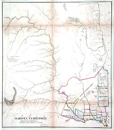Dakota Territory Department of the Interior General Land Office Oct. 2nd, 1866