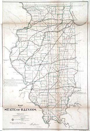Map of the State of Illinois