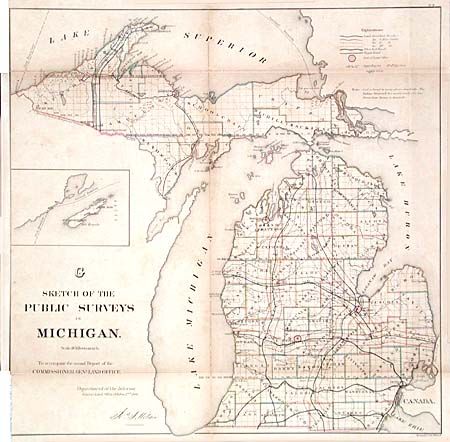 Sketch of the Public Surveys in Michigan