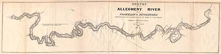 Survey of the Allegheny River from Franklin to PittsburghNo. 1 [with] No. 2 Drawn by Lieut.. Ramsay 1st Arty.