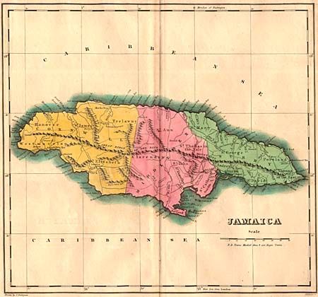 Geographical, Historical and Statistical Map of Jamaica